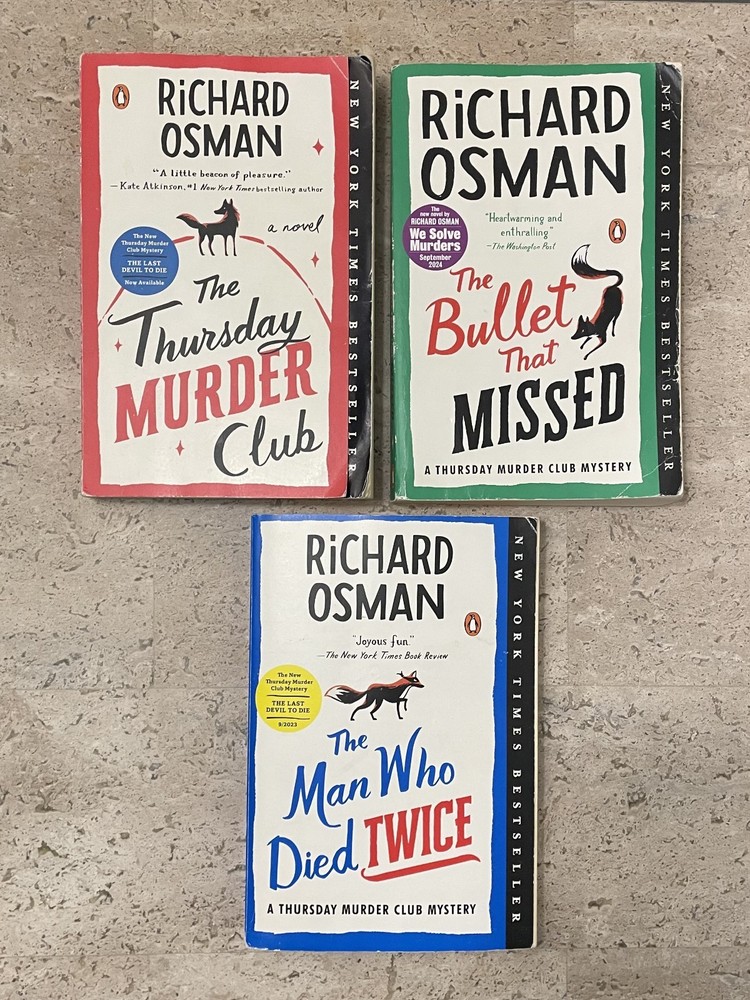 Lot 3 Richard Osman 1-3 The Thursday Murder Club The Bullet That Missed