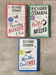 Lot 3 Richard Osman 1-3 The Thursday Murder Club The Bullet That Missed