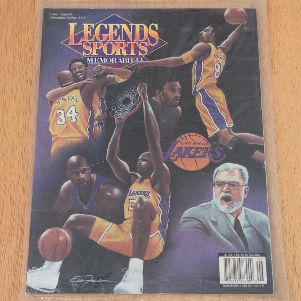 Legends Sports Memorabilia Magazine: Lakers Legends June ’01 #117 Factory Sealed