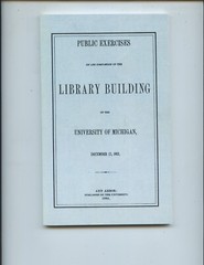 „THE UNIVERSITY OF MICHIGAN EARLY HISTORY” AND ITS „LIBRARY BUILDING” (REPRINT)