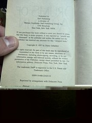 Outlander 1992 Dell Paperback Vintage 1st PB Edition 5th Print & Drums / Dragonf
