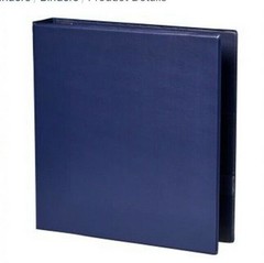 In Place Heavy Duty 1.5” Blue Binder 3 Ring New