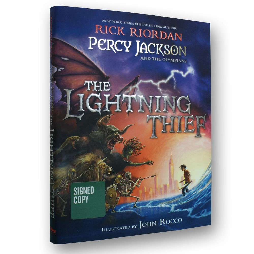 The Lightning Thief (Illustrated Edition) Rick Riordan hardcover Very Good