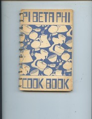1952 „PI BETA PHI NATIONAL FRATERNITY” COOK BOOK (128 PAGES, LOTS OF RECIPES)