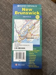 Rand McNally Map – New Brunswick 2004 – English & French – Vintage Canada