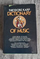 Dictionary of Music Theodore Karp Copyright 1973 448 pages Galahad Books