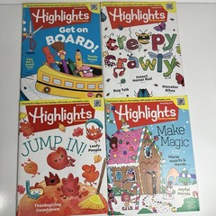 Highlights Magazines 12 Issues + Hidden Pictures Unused 2023 Complete Year 9-12