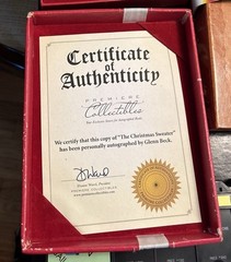 The Christmas Sweater Signed Glenn Beck COA Premiere Collector’s Ltd 1st Print