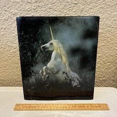 Signed Robert Vavra Unicorn Book Unicorns I Have Known w/ Grey Horses HCDJ VGUC