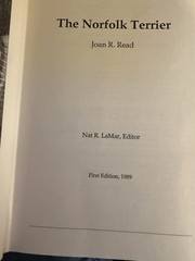 Norfolk Terrier by Joan R. Read (1989, Hardcover) First Edition GOOD Book