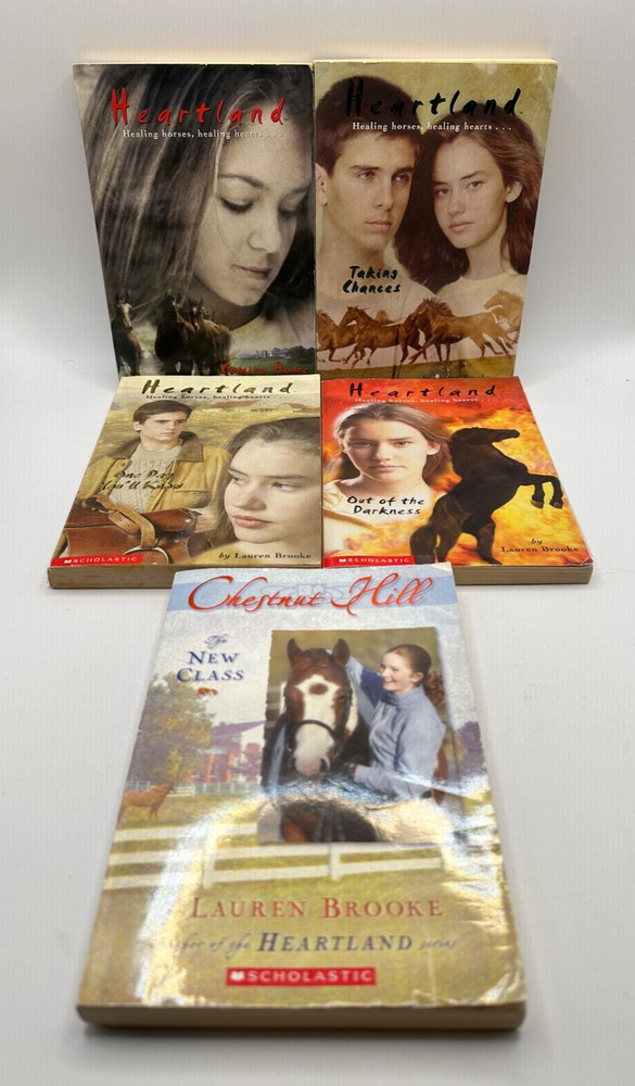 Lot of 4 Heartland YA Chapter Books #1 4 6 7 + Chestnut Hill #1 Lauren Brooke