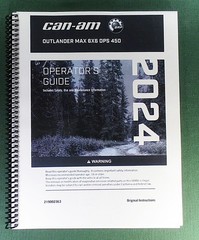 2024 Can-Am Outlander MAX 6×6 DPS 450 Owner’s Manual: 240 Pages & Clear Covers