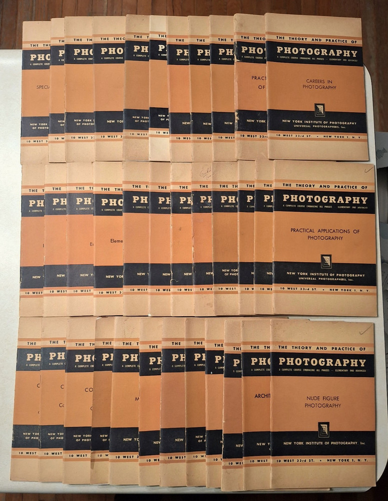 Theory and Practice of Photography Lot 35 Vintage Books 1950s NYI NY Institute