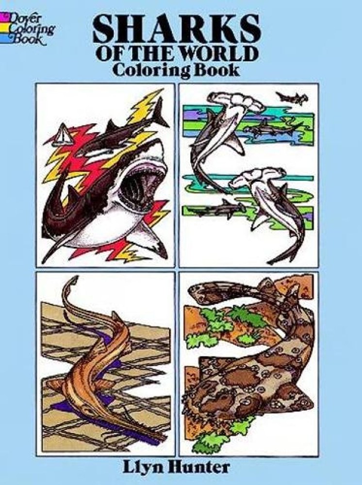 Sharks of the World Coloring Book by Llyn Hunter (English) Paperback Book