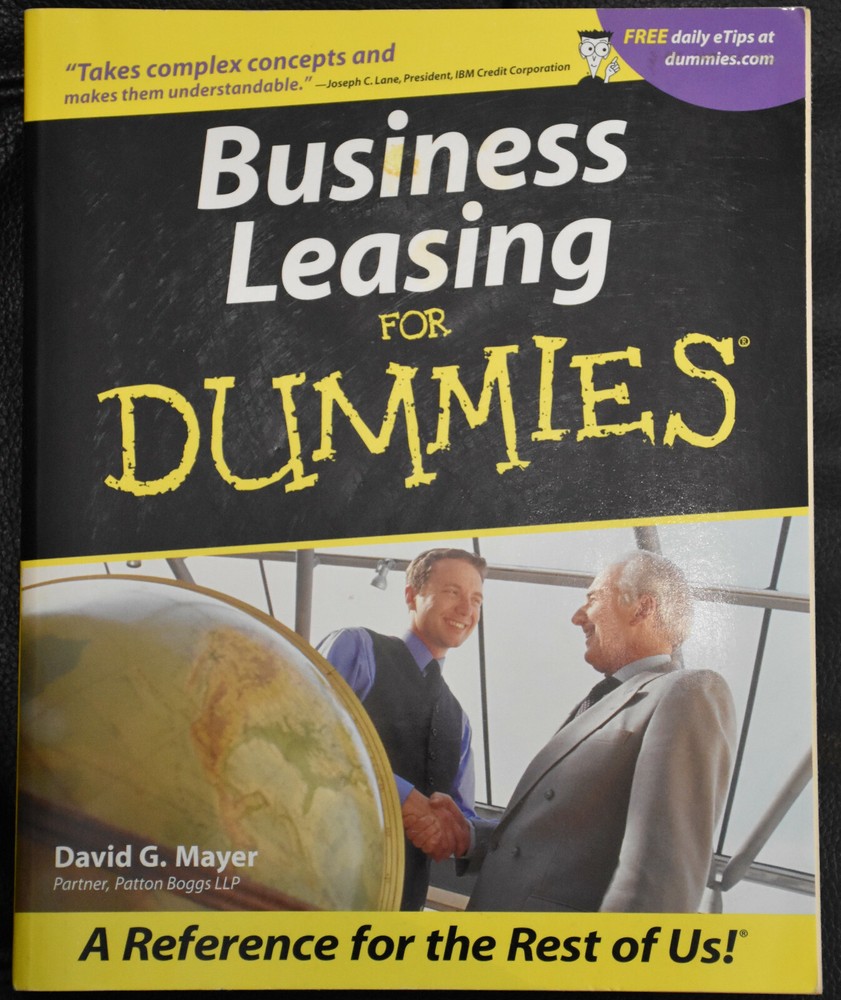 Business Leasing For Dummies by David G. Mayer (Paperback) Free Shipping