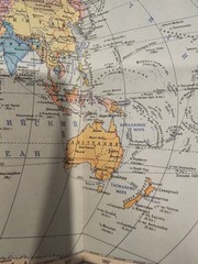RARE 1958 Russian USSR Soviet Union World Atlas / атлас мира Hardcover Book