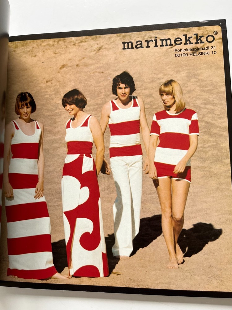 FINNISH DESIGN, 1975 industrial arts & crafts texile furniture Marimekko catalog