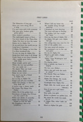 Songs of Alpha Chi Omega, 1952 paperback 11th Ed. Revised, 112 pages w/ 64 songs