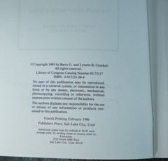 Family Emergency Preparedness 72 Hour Checklist Barry Crockett 1983 Survival NOS