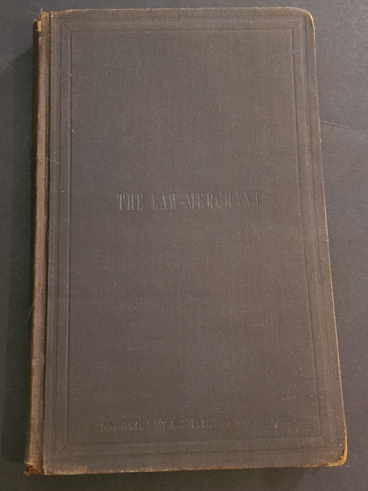 1892 Law-Merchant Quarterly Magazine/Book For Attornys/Business Men 246 Pages
