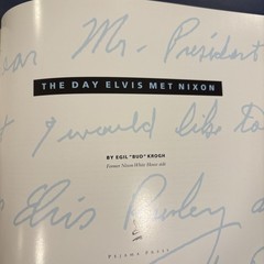 SIGNED The Day Elvis Met Nixon by Egil „Bud” Krogh – 1994 PB Pub. Pejama Press