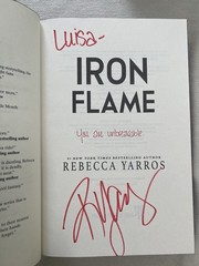 Rebecca Yarros – Iron Flame First Edition/First Printing Signed Sprayed Edges