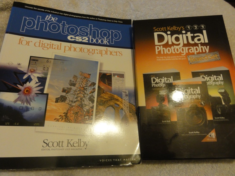 Scott Kelby’s CS2 Digital (How to make Best) Photography Boxed Set 1-3 BOOKS LOT