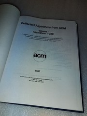 Collected Algorithms from ACM Volumes I-IV 1980-1983 Computer Science