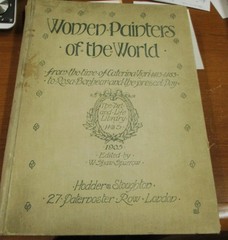 Women Painters Of The World Book 1905 W Shaw Sparrow gold gilded pages 332 pgs