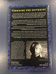 Tonguing the Zeitgeist by Lance Olsen (1994, Paperback)