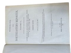 Northeastern Reporter Vols. 50 & 51 (1898–1899) Antique Law Books Leather Set 2