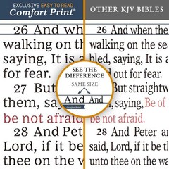 KJV Holy Bible: Black Leather-Look, Red Letter, Comfort Print Edition