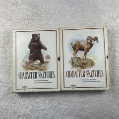 Vintage 1976 Character Sketches From The Pages of Scripture Vol 1 and 2 HC Good