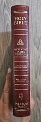 1983 Nelson NKJV Red Letter Bonded Leather Imperial Reference Bible Gilded 745BG