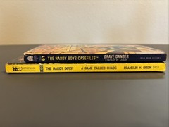 1990s-2000s The Hardy Boys Book Lot #61 & 160, Grave Danger, A Game Called Chaos