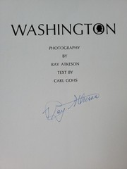 SIGNED by Ray Atkeson WASHINGTON Photo Book Rare 1969 Ist Printing Edition