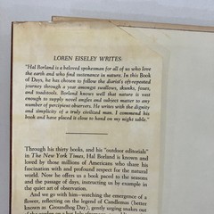 Hal Borland’s Book of Days Borzoi 1st Edition 1976 HCDJ Natural World History