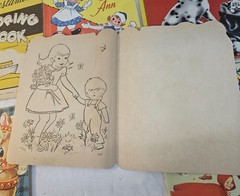 Lot of 10 Vintage USED Children’s Coloring Books 1950’s-60s Era in Nice Shape