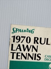 1970 Spalding Rules of Lawn Tennis Cases and Decisions Booklet 4.5″ x 6.5″ USLTA