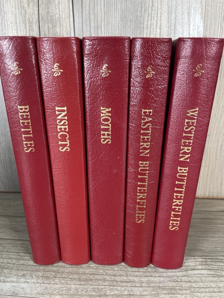 Easton Press Roger Tory Peterson Field Guides Leather Insects Moths Butterflies