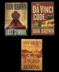 Lot of 6 DAN BROWN Books 3 Hardcover, 3 Paperback Robert Langdon Series