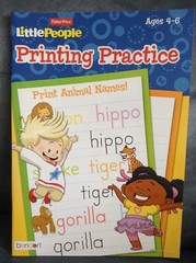 BENDON FISHER PRICE LITTLE PEOPLE PRINTING PRACTICE AGES 4-6 WITH 32 PAGES