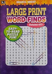 6 New Large Print Word-Finds Puzzle Books Kappa Games Vol #451-478 ~ Search,Hunt