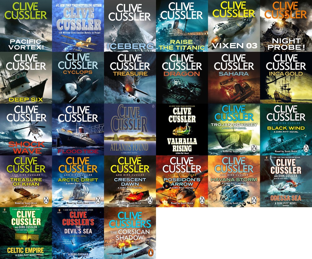 The DIRK PITT Series By Clive Cussler (27 Audiobook 384 hr Collection)