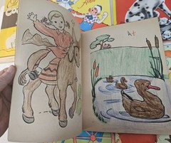 Lot of 10 Vintage USED Children’s Coloring Books 1950’s-60s Era in Nice Shape