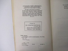 CONCENTRATION; A Guide To Mental Mastery by Mouni Sadhu (1972 P.B Book) Wilshire