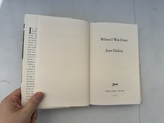 Joan Didion Where I Was From 2003 First Edition HC/DJ