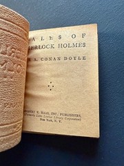 1920s Small Red Book SHERLOCK HOLMES Sir Arthur Conan Doyle Little Leather