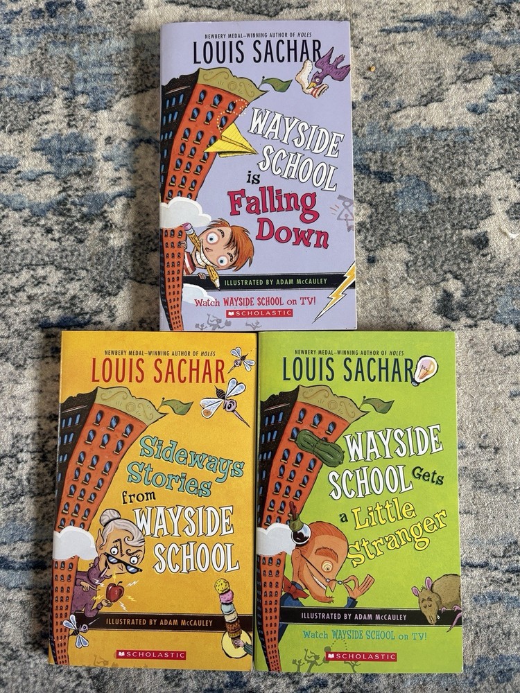 Louis Sachar Wayside School Chapter 3 Book Lot Falling Down Sideways Stranger