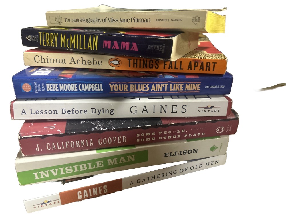 Paperback Book Lot Of 8- Ernest J Gaines , Ralph Ellison Bebe Moore Campbell +5